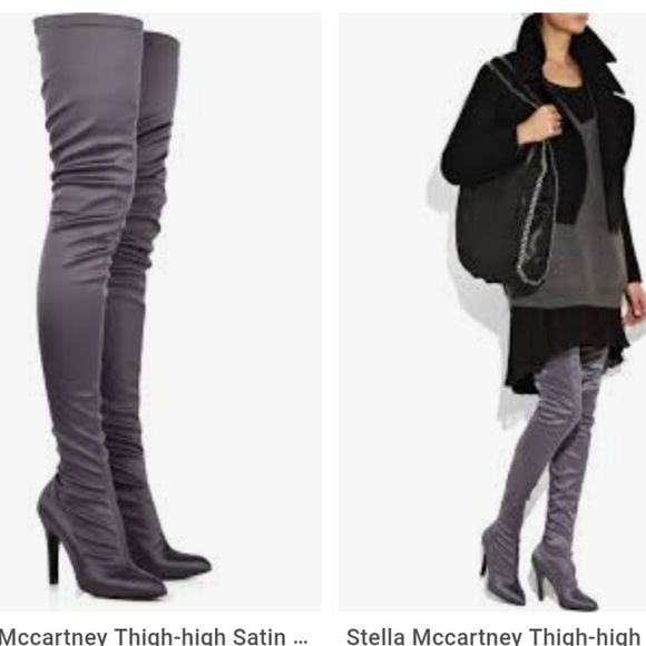 stella mccartney thigh high boots